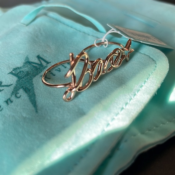 Two finger Peace ring sterling silver and rose gold. NWT  REM - Picture 7 of 13